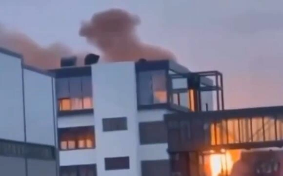Rusiyanın nəhəng neft terminalı vuruldu - Video