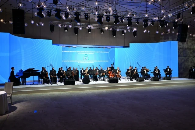 Prezident İlham Əliyevin adından AQEM-in 7-ci Zirvə Görüşünün iştirakçılarının şərəfinə şam yeməyi verilib - Foto