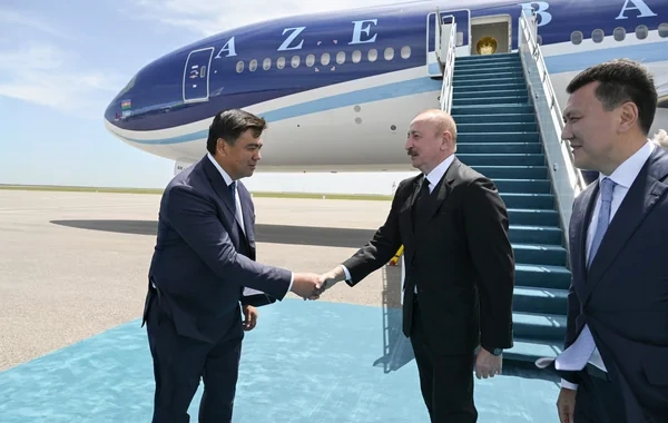 İlham Əliyev Qazaxıstana işgüzar səfərə gedib - FOTO - VİDEO