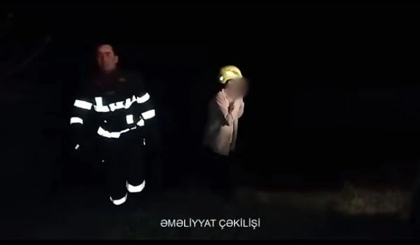 Şəkidə dağlıq ərazidə köməksiz qalanlar xilas edildi - Video
