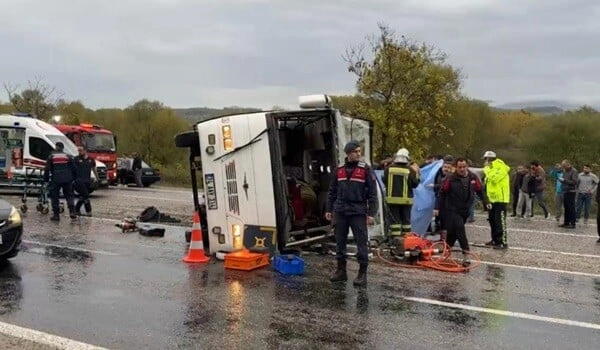 Türkiyədə sərnişin avtobusu aşdı: ölənlər var
