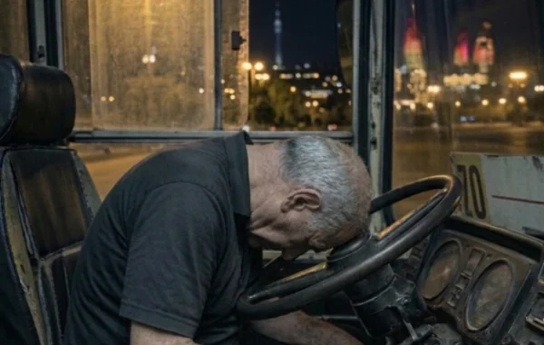 Bakıda avtobus sürücüsü sükan arxasında öldü