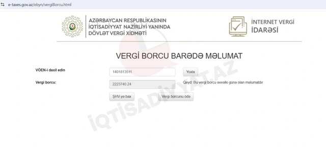 Sabiq nazirin dövlətə külli miqdarda vergi borcu yaranıb