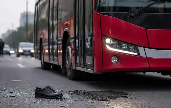 Bakıda avtobus piyadanı vuraraq öldürdü