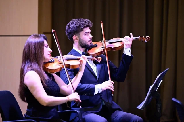 Xankəndi Mədəniyyət Mərkəzində ilk dəfə Milli Qurtuluş Gününə həsr olunan təntənəli konsert keçirilib - FOTO