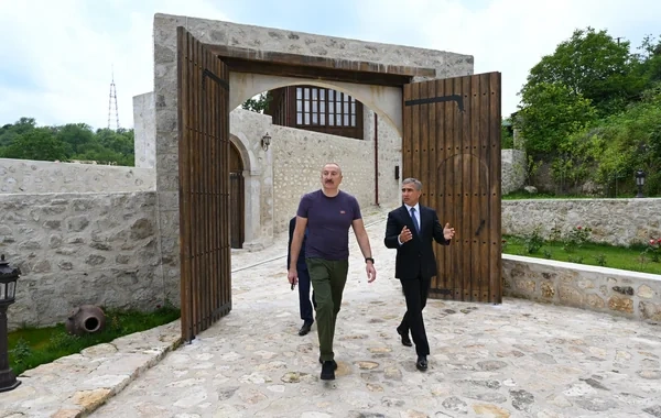 Prezident İlham Əliyev Şuşada "Yasəmən" hotelinin yeni korpusları ilə tanış olub - FOTO