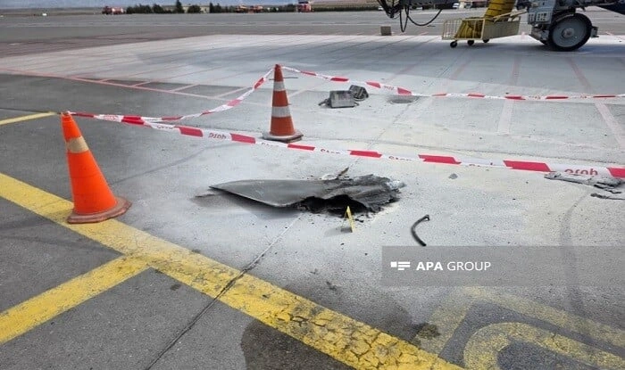 Naxçıvan aeroportunun uçuş-eniş zolağına da zərər dəyib - Foto