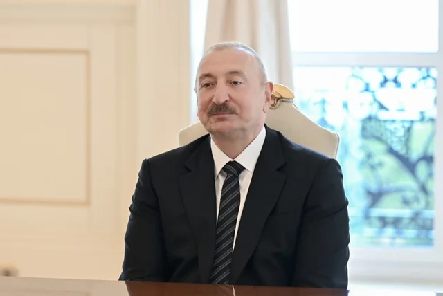 İlham Əliyev Numan Kurtulmuşun rəhbərlik etdiyi nümayəndə heyətini qəbul edib - FOTO