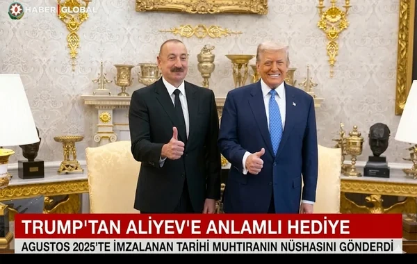 "Haber Global": Trampdan Əliyevə anlamlı hədiyyə - VİDEO