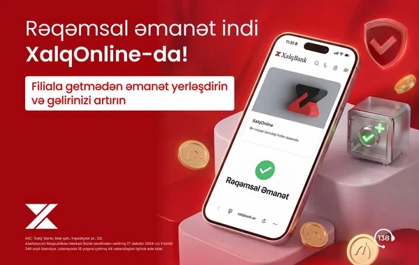 "Xalq Bank" rəqəmsal əmanət xidmətini istifadəyə verdi
