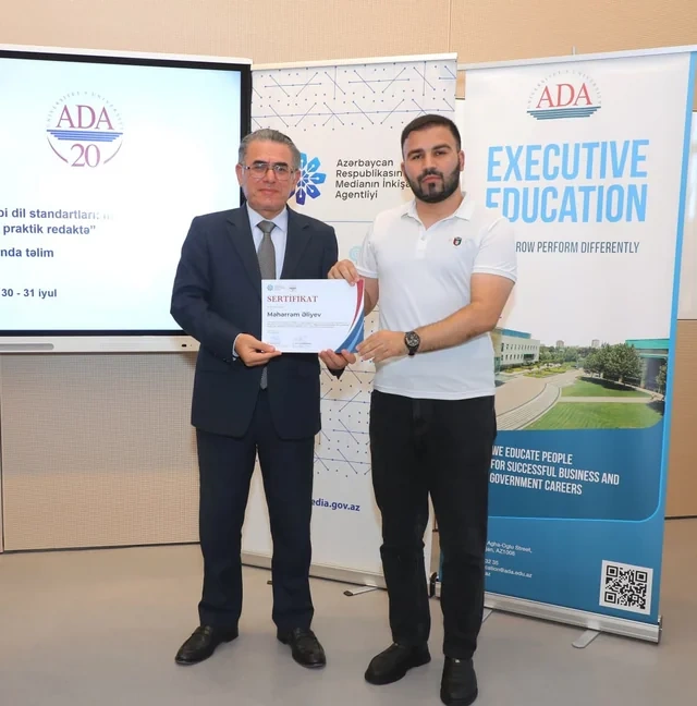 Bakıda "Rəqəmsal mediada ədəbi dil standartları" mövzusunda təlimlər keçirilib - FOTO