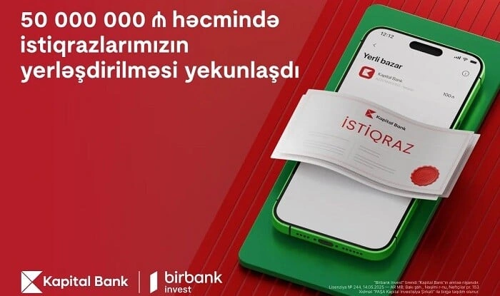 "Kapital Bank"ın istiqrazlarına tələbat kəskin artdı