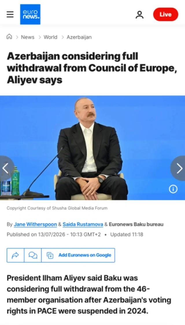 İlham Əliyevin IV Şuşa Qlobal Media Forumundakı çıxışı Pakistan və Avropa mediasının diqqət mərkəzində olub - FOTO
