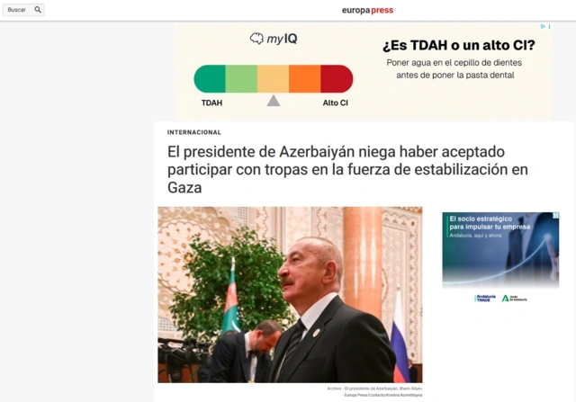 Prezident İlham Əliyevin yerli televiziya kanallarına müsahibəsi dünya mediasının diqqət mərkəzindədir