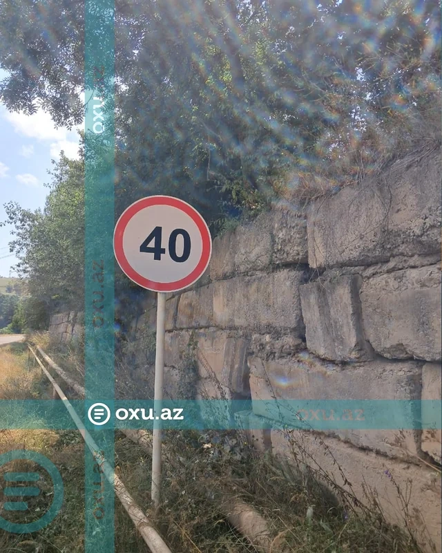 Tovuzda sürət nişanına qanunsuz müdaxilə edilib - FOTO