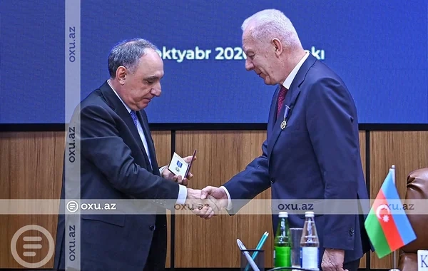 Aleksandr Qutsan "Azərbaycan Prokurorluğunun 100 illiyi" medalı ilə təltif edilib - Foto