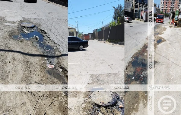 Masazırda kanalizasiya problemi: "Üfunətdən küçədən keçmək olmur" - FOTO