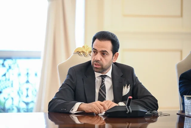 İlham Əliyev Bakıda keçirilən beynəlxalq konfransların iştirakçılarını qəbul edib - FOTO