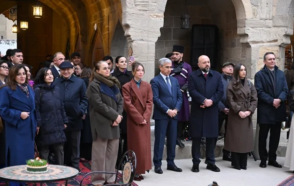 Buxara karvansarasının əsaslı bərpa və konservasiya işlərindən sonra açılışı olub