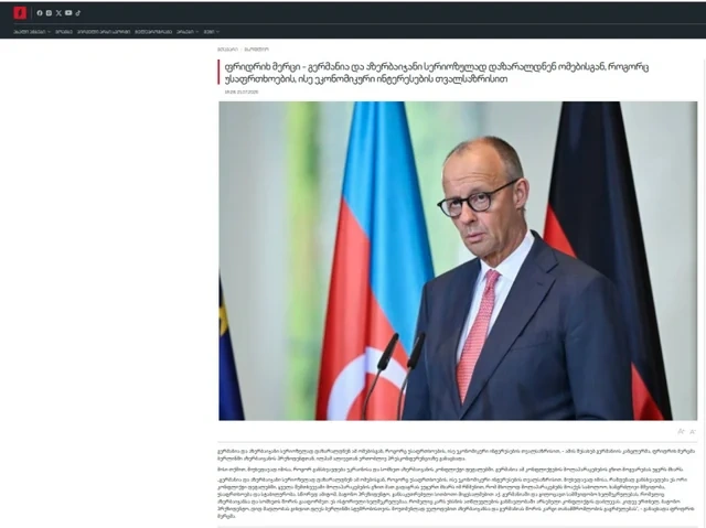 Gürcüstan mediası Prezident İlham Əliyevin Almaniyaya səfərindən yazır - FOTO