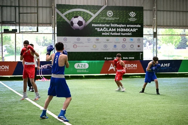 Azərbaycan Həmkarlar İttifaqları Konfederasiyasının təşkilatçılığı ilə minifutbol turnirinə start verilib