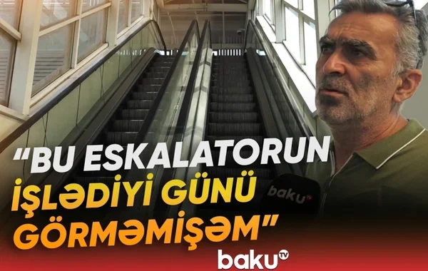 8 Noyabr prospektində xaos: "Eskalatorun işlədiyi günü görməmişəm" - VİDEO