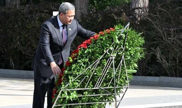 Hun Manet Heydər Əliyevin məzarını ziyarət etdi