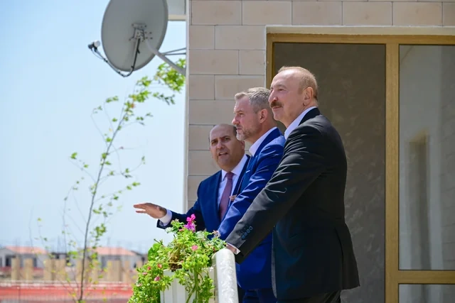 Azərbaycan və Slovakiya prezidentləri Ağdamın Baş Qərvənd kəndində görülən işlərlə tanış olublar - FOTO - VİDEO