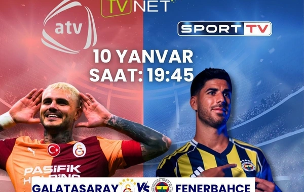 "Qalatasaray" - "Fənərbağça" derbisi ATV-də canlı yayımlanacaq
