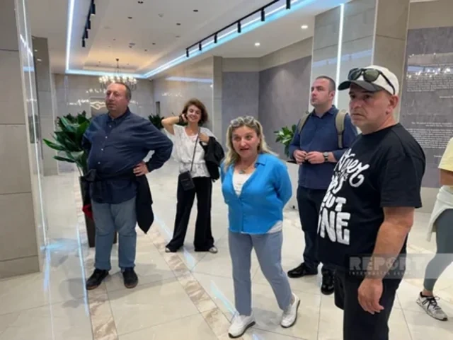 Gürcüstanlı jurnalist və bloqerlər Xankəndiyə səfər ediblər - FOTO
