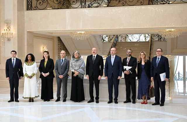 Prezident İlham Əliyev BMT-nin Məskunlaşma Proqramının icraçı direktorunu qəbul edib - FOTO