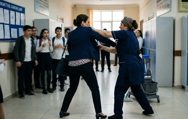 Ağdamda məktəb direktoru ilə xadimənin dava etməsinin səbəbi bilindi - TƏFƏRRÜAT