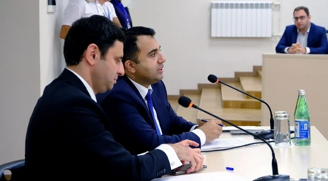 Əlaqələndirmə Qərargahının İşçi Qrupunun üzvləri Qarabağ Universitetində tələbələrlə görüş keçirib - Foto