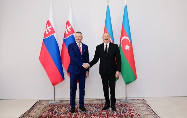 Azərbaycan və Slovakiya prezidentləri mətbuata bəyanatlarla çıxış edirlər - CANLI YAYIM