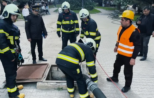 FHN Gəncədə yanğın təlimi keçirib, nöqsanlar aşkarlanıb - FOTO - VİDEO