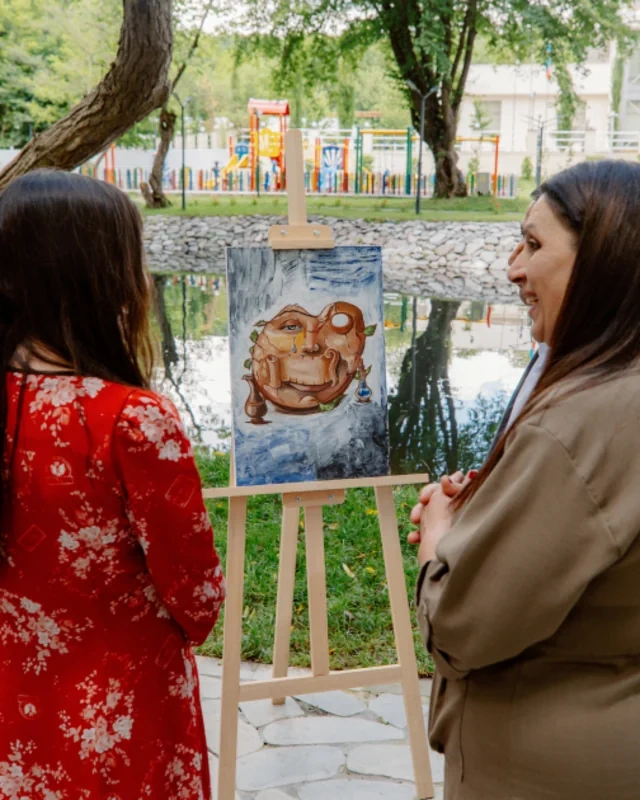 Leyla Əliyeva Qəbələdə fərdi sərginin açılışında və ağacəkmə aksiyasında iştirak edib - FOTO