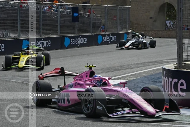 "Formula-2" üzrə Azərbaycan Qran-prisində qaliblər mükafatlandırıldılar - FOTO
