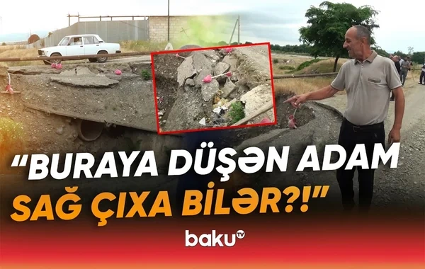 Sakinlər qorxu içində: "Təhlükəli vəziyyət yaranıb" - VİDEO