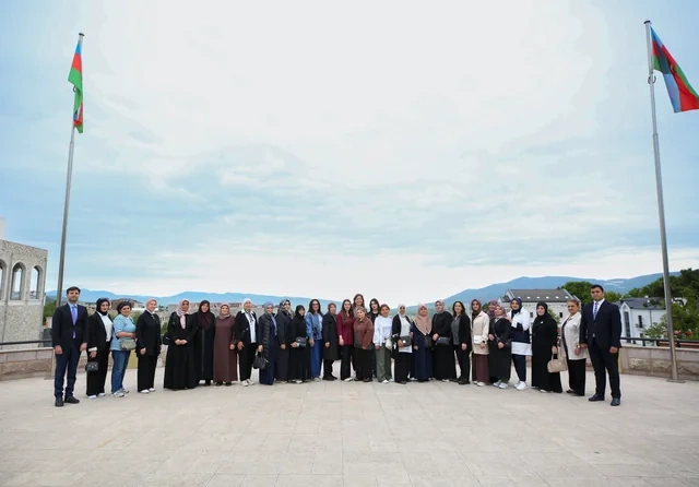 Türkiyə və Azərbaycanın şəhid ailələri Qarabağda - FOTO