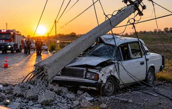 Qəzadan sonra avtomobildən çıxmaq istəyən sürücünü elektrik cərəyanı vuraraq öldürdü