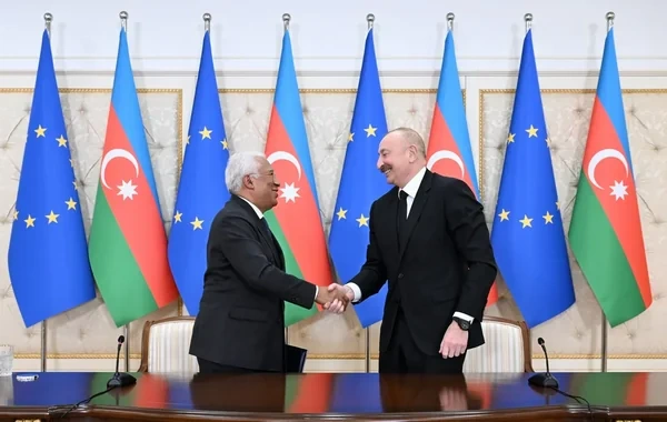 İlham Əliyevlə Antoniu Koştanın birgə mətbuat bəyanatı