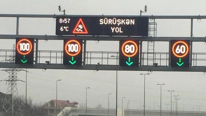 Bakıda bu yolda sürət həddi endirildi
