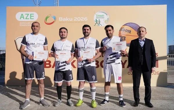 "Report" komandası 3x3 basketbol turnirində ikinci yeri tutub