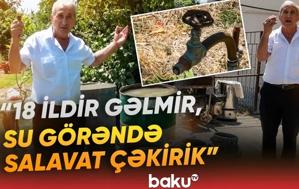 Şabran sakinlərinin bitməyən SU DƏRDİ: "Xəstəlik mənbəyidir" - VİDEO
