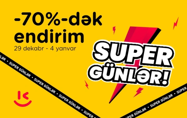"Kontakt"da ilin son və ən böyük endirimləri başladı: 7 GÜN 70%-DƏK ENDİRİM