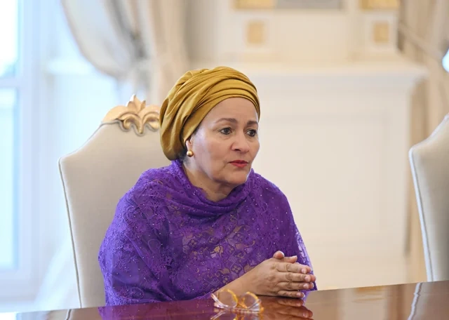 Prezident İlham Əliyev BMT baş katibinin müavini Amina Mohammedi qəbul edib