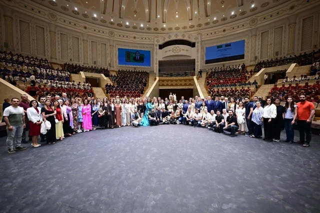 Azərbaycan və Türkmənistan Dövlət Rəqs ansambllarının birgə konserti keçirilib - FOTO