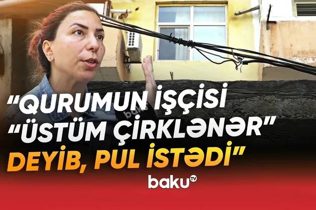 Faciə ilə üz-üzə qalan sakinlər: "Əlimizi vururuq, "tok" keçirir" - VİDEO