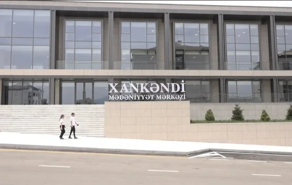Xankəndidə ötən əsrin sonlarında inşa edilən Mədəniyyət Mərkəzi yenidən istifadəyə verilib - FOTO
