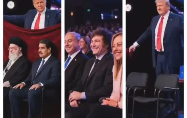 Argentina prezidenti Trampın "sehrbazlığını" nümayiş etdirdi - VİDEO